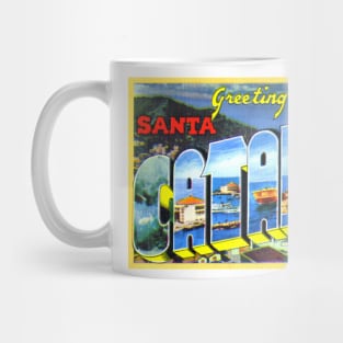 Greetings from Santa Catalina Island - Vintage Large Letter Postcard Mug